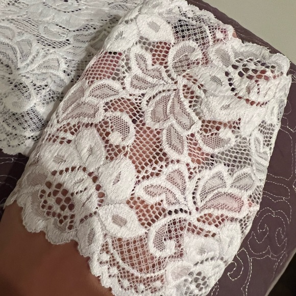 Lace Leg Garters White - NWOT - never worn - Picture 6 of 6